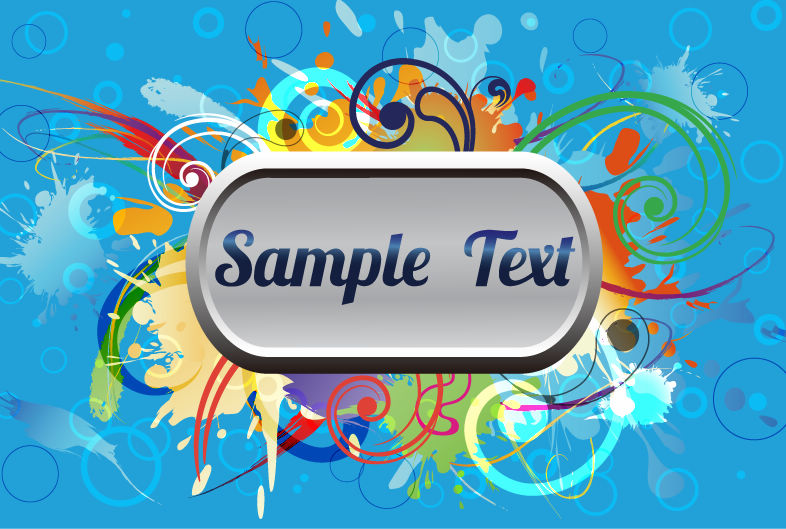 free vector Abstract Colorful Frame Vector Illustration